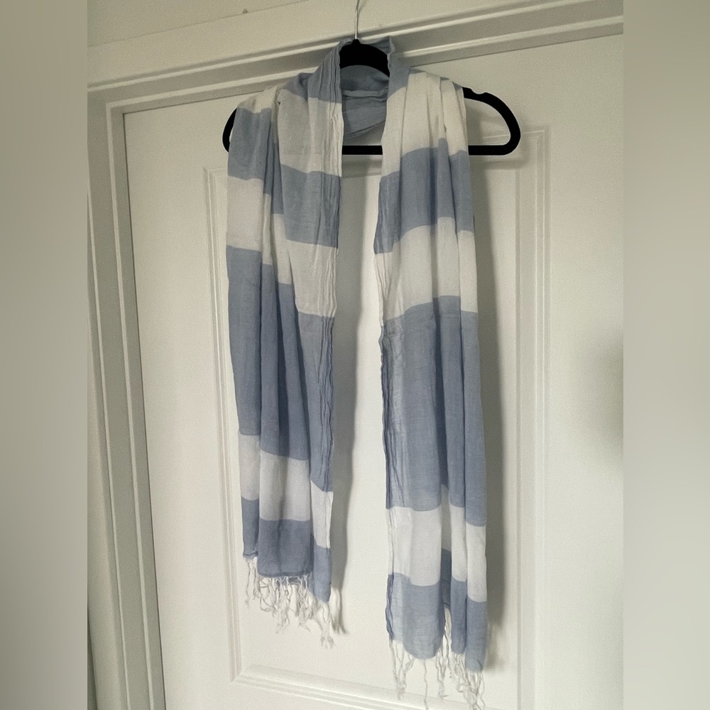 Effortless scarf easily converted to bikini coverup
